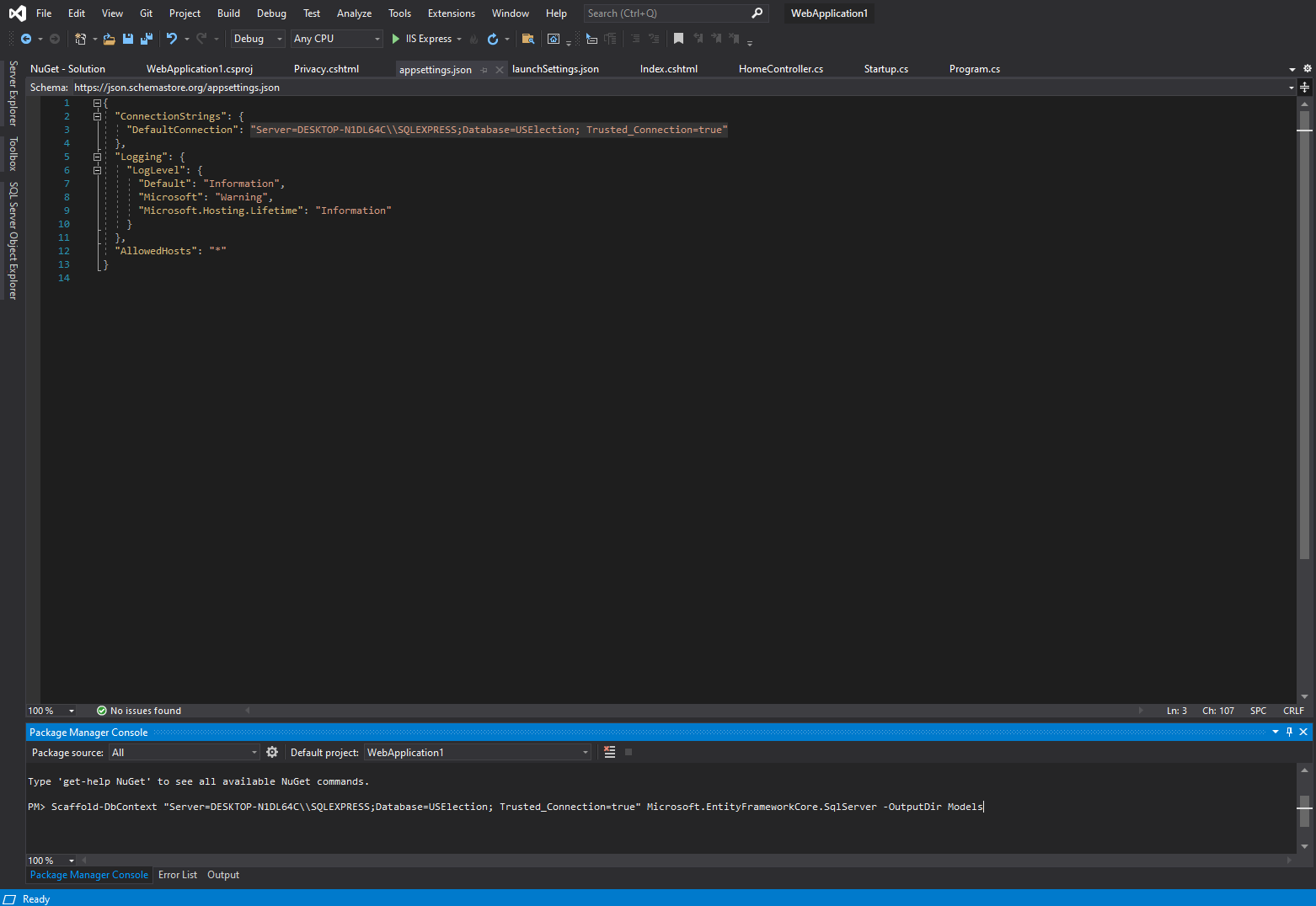 All Entity Frameworks Installed